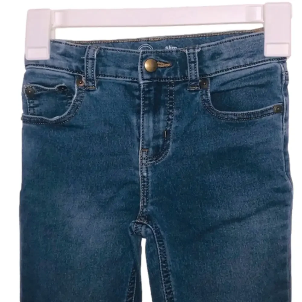 WONDER NATION Medium Wash Distressed Slim Jeans